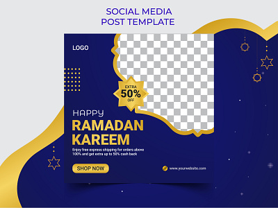 Ramadan Social Media Post Template | Editable Ramadan Template