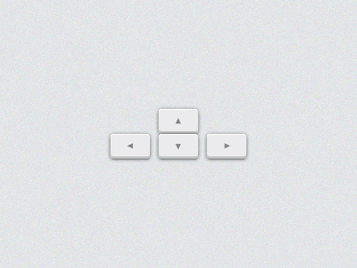 Left, Up, Right, Down! apple arrows keyboard minimalism photoshop