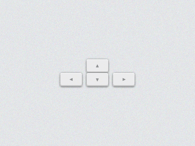 Animated apple arrows keyboard minimalism photoshop