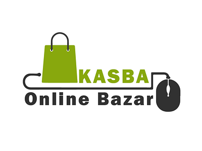Online Bazar Logo branding design illustration illustrator logo vector