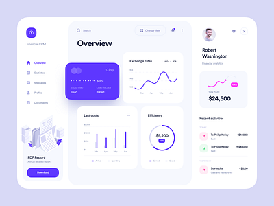 Banking Dashboard by Alex Arutuynov 🤘 on Dribbble