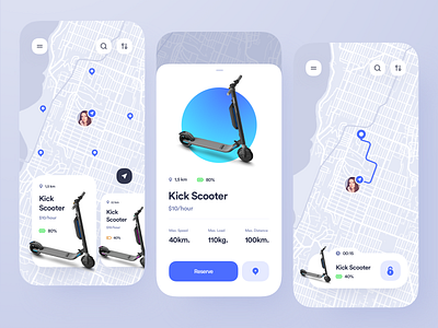 Kick Scooter Rent iOS Application