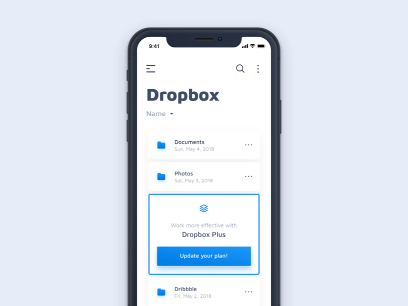 Dropbox Concept By Alex Arutuynov On Dribbble