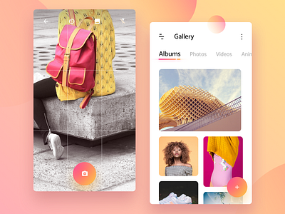 Gallery app albums app gallery images items mobile photo picture ui ux
