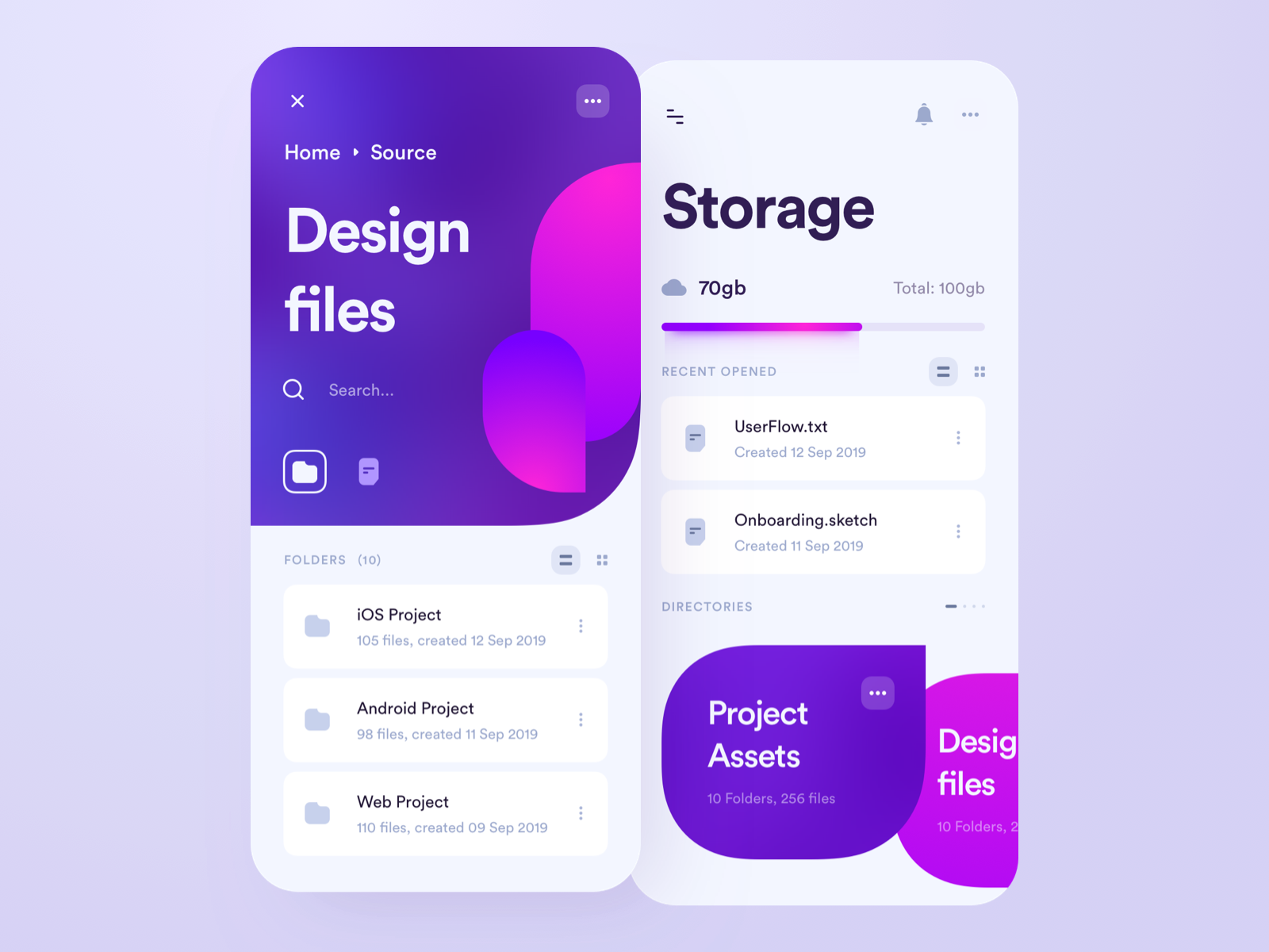 Cloud Storage App by Alex Arutuynov 🤘 on Dribbble