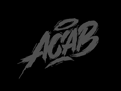 ACAB calligraphy font handmade lettering letters logo logotype script typism typography