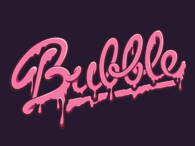 Bubble brush graffiti handstyle lettering poland streetart type typography