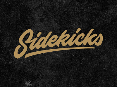 Sidekicks brush font handmade lettering letters logo logotype script typism typography