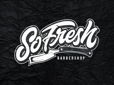 SoFresh brush font handmade lettering letters logo logotype script typism typography