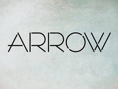 Arrow geometric logo salon sf typography wordmark