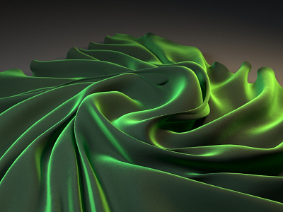 Green velvet 3dsmax fabric tyflow