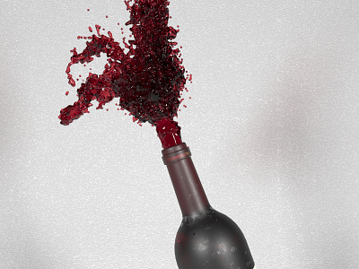 Wine splash 3d 3danimation 3dsmax animation design motion motion graphics tyflow vfx