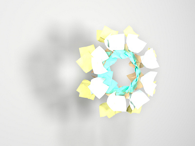 Paper flower 3d 3danimation 3dsmax animation design motion motion graphics tyflow vfx