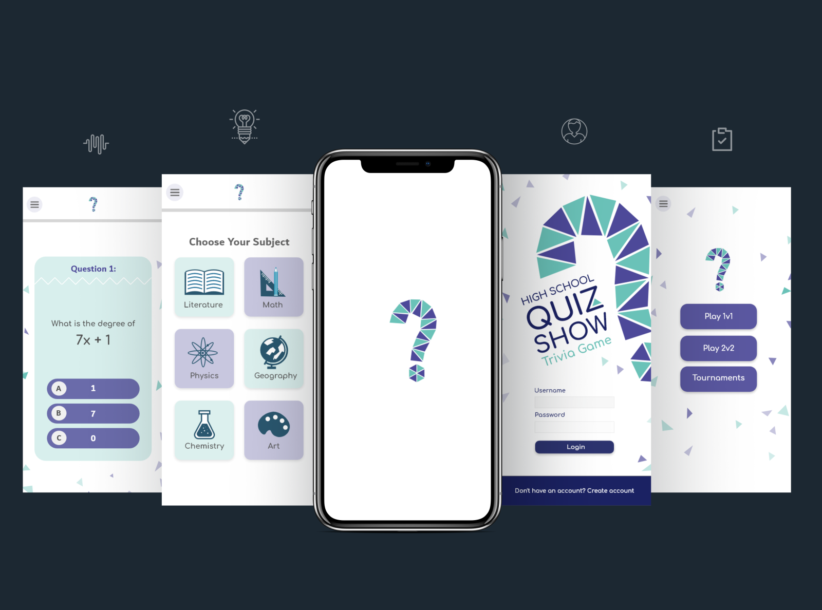 Trivia App UI by Duyen Tran on Dribbble