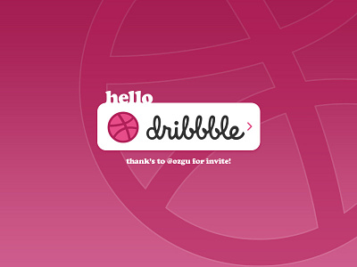 Hello Dribbble! debut dribbble pinstudio ui ux