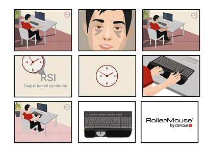 Storyboard + illustration for RollerMouse