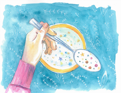 Desayunando acuarela book childhood cuento illustration ilustración infantil story watercolour