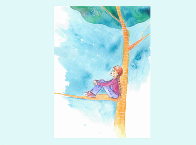 En el árbol acuarela book childhood cuento illustration ilustración infantil story watercolour