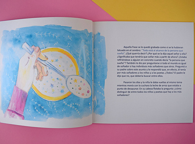La niña que quería jugar con las estrellas acuarela book childhood cuento illustration ilustración infantil story vector watercolour