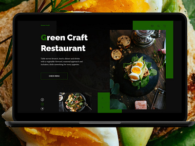 Restaurant website dark ui design flat minimal ui ux web webdesign website