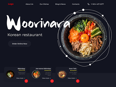 Restaurant website design designs flat minimal restaurant ui ux web webdesign website