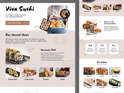 Sushi restaurant website design branding design figma figma design flat japanese restaurant landing landing design minimal sushi sushi website ui ui design ui ux web web design website