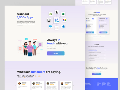 Saas landing page design. Keepclicking design figma flat minimal saas saas design saas template saas website ui ui ux web website