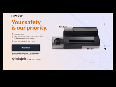 Dash cam PROOF landing page