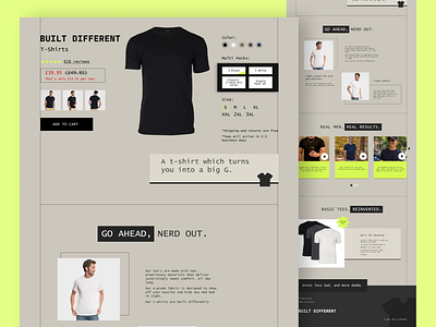 Landing page for T-shirt store clothes design dress ecommerce flat minimal store store website ui uiux ux web website