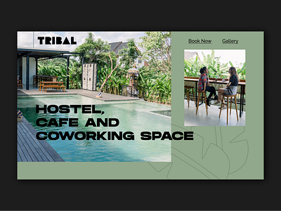 Hostel, coworking, cafe space website design branding coworking design flat hostel minimal ui ui ux ux web website
