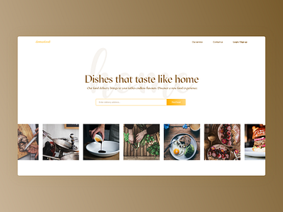 domusfood - Hero section design hero hero section homepage landing web design