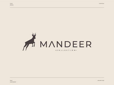 MANDEER Logo Design deer deer logo logo logo design