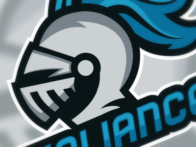 Valiance Dribbble esports knight logo mascot sports logo