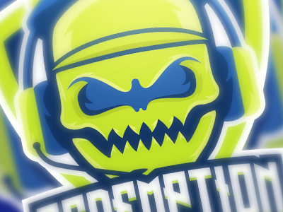 Redemption Logo esports gaming logo mascot skull sports