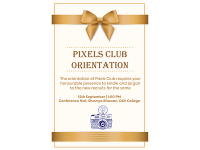Orientation branding design invitation orientation poster social media design socialmedia