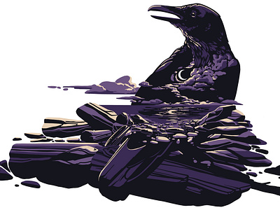 Coastal Creatures: Raven