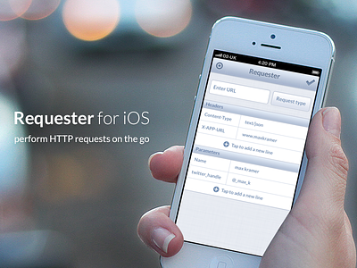 Requester app http ios requester requesting