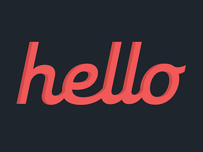 hello brand custom hello logo theroem typography