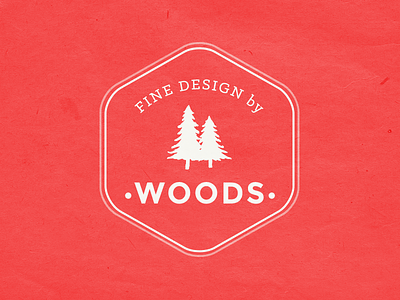 Logo brand design logo red trees woods