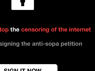 Sopa Protest Site protest site sopa