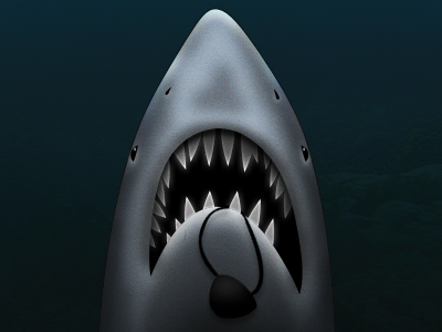 Shark Attack! design epicbagel shark site