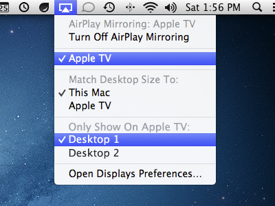 Desktop Selection airplay apple lion mac mirroring mountain tv