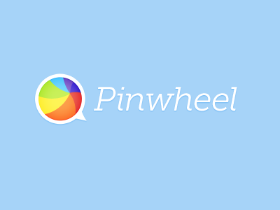 Pinwheel logo blue branding color colours design icon logo pinwheel web