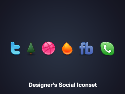 Designer's Social Iconset