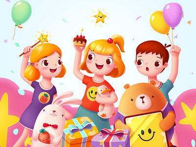 Happy children's Day childrens day，illustration，ui