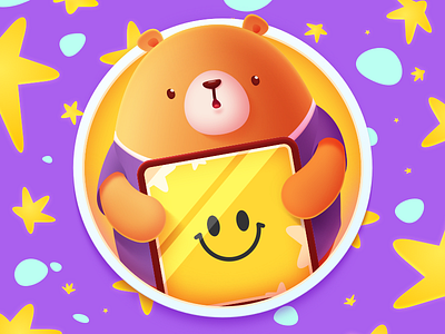 Mr. Bear illustration，ui，bear