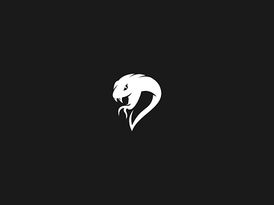 cobra logo design flat icon logo minimal modern logo vector