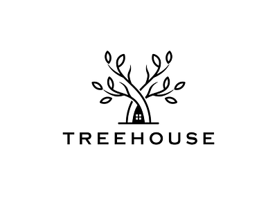 TreeHouse logo simple nature fashion monogram