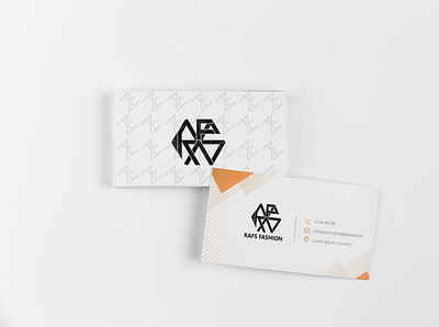 Bussiness Card RAFS branding design flat illustration logo