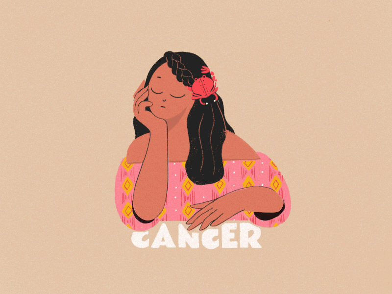 Cancer aftereffects animation design gif gif animation illustration procreate